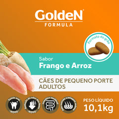 Ração Golden Fórmula Para Cães Adultos Raças Pequenas Sabor Frango E Arroz 10kg