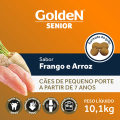 Ração Golden Fórmula Para Cães Senior Raças Pequenas Sabor Frango E Arroz 10kg