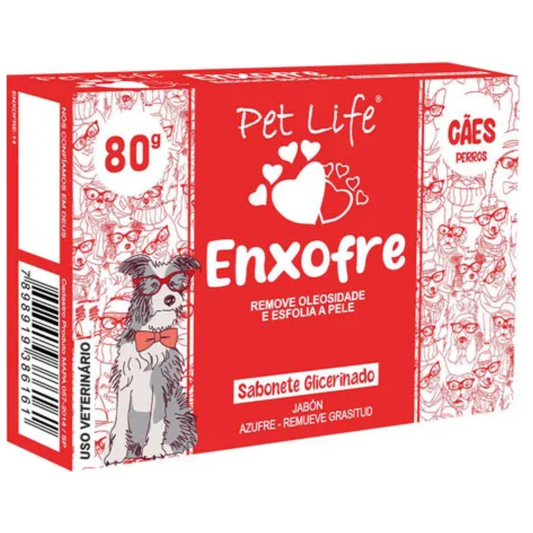 Sabonete Pet Life Enxofre 80gr