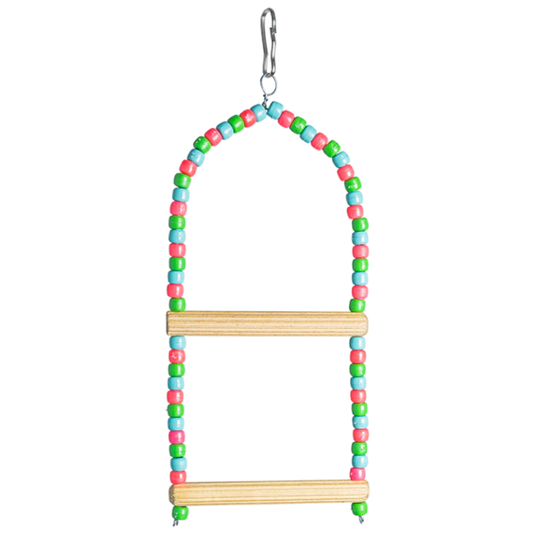 Brinquedo De Balanço Com Poleiro Duplo Decorado Para Pássaros