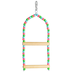 Brinquedo De Balanço Com Poleiro Duplo Decorado Para Pássaros