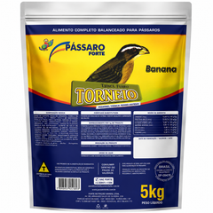 Mistura Para Pássaros Trinca Ferro Torneio Banana 5kg Pássaro Forte