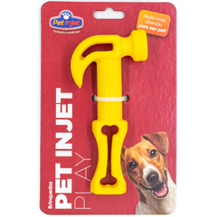 Brinquedo Pet Injet Martelo Amarelo