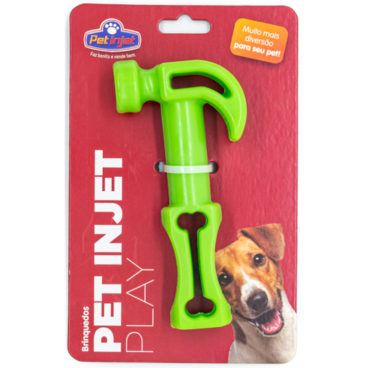 Brinquedo Pet Injet Martelo Verde
