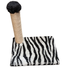 Arranhador Pop Sisal Para Gatos Estampa De Zebra