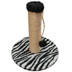 Arranhador Poste Para Gatos Estampa De Zebra - Tamanho P