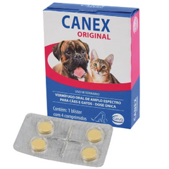 Canex Original Para Cães E Gatos 4 Comprimidos