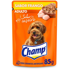 Ração Úmida Sachê Adulto Champ Sabor Frango 85gr