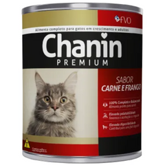 Ração Úmida Chanin Para Gatos Adultos Sabor Carne & Frango 280gr