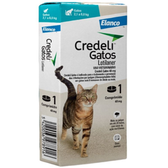 Antipulgas Credeli 48mg Para Gatos De 2,1 A 8kg Com 1 Comprimido