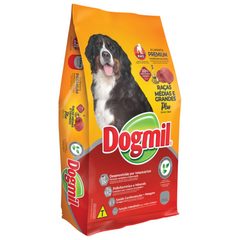 Ração Cão Premium Dogmil Raças Médias E Grandes Sabor Carne 25kg