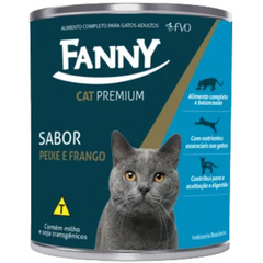 Ração Úmida Fanny Cat Para Gatos Adultos Sabor Peixe & Frango 280gr