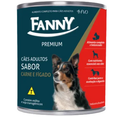 Ração Úmida Fanny Para Cães Adultos Sabor Carne & Fígado 280gr