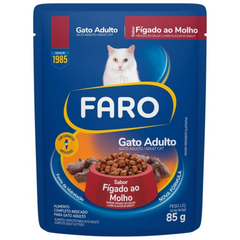 Ração Úmida Faro Figado Ao Molho Para Gatos Adultos
