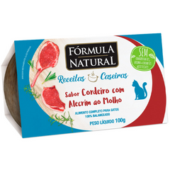 Ração Úmida Fórmula Natural Receitas Caseiras Para Gatos Adultos Sabor Cordeiro Com Alecrim 100g