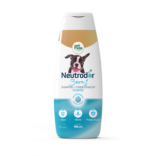 Shampoo E Condicionador Petmais 3 Em 1 Neutrodor Filhotes 700ml