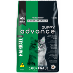 Ração Zuppy Advance Para Gatos Adultos Hairball Sabor Frango 7kg