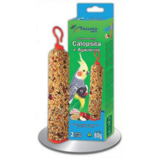Ração Em Bastão Para Calopsita & Agapornis Pássaro Forte 80gr