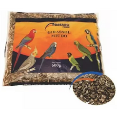 Semente De Girassol Miúdo Pássaro Forte 500gr