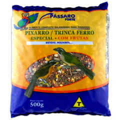Ração Triturada Com Frutas Para Trinca Ferro Pássaro Forte 500gr