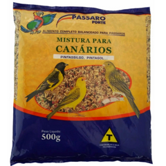 Ração Para Canários Pássaro Forte 500gr