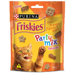 Petisco Friskies Sabor Frango, Fígado E Peru Para Gatos Adultos 40gr