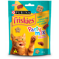 Petisco Friskies Sabor Salmão, Camarão E Atum Para Gatos Adultos 40gr