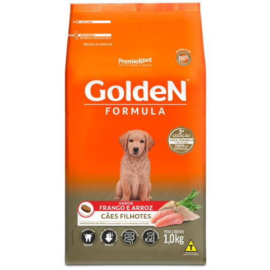 Ração Golden Fórmula Para Cães Filhotes Sabor Frango E Arroz 1kg