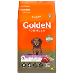 Ração Golden Fórmula Para Cães Filhotes Raças Pequenas Sabor Carne E Arroz 1kg