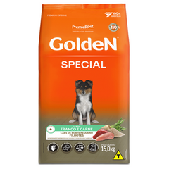 Ração Golden Special Para Cães Filhotes Raças Pequenas Sabor Carne E Frango 15kg
