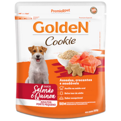 Biscoito Golden Cookie Sabor Salmão E Quinoa Para Cães Adultos De Porte Pequeno 350gr