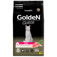 Ração Golden Para Gatos Adultos Castrados Sabor Peixe 3kg