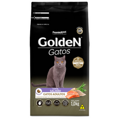 Ração Golden Para Gatos Adultos Sabor Salmão 1 Kg