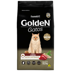 Ração Golden Para Gatos Castrados Sabor Carne 10,1kg