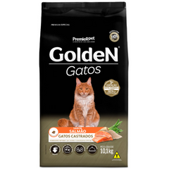 Ração Golden Para Gatos Castrados Sabor Salmão 10,1 Kg