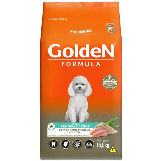 Ração Golden Fórmula Para Cães Adultos Minibits Sabor Frango E Arroz 15 Kg