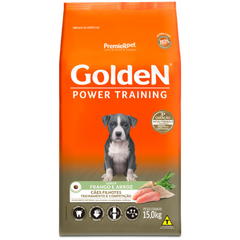 Ração Golden Power Training Para Cães Filhotes Sabor Frango E Arroz 15kg