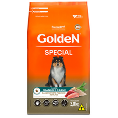 Ração Golden Special Cães Adultos Porte Pequeno Frango E Carne 3 Kg
