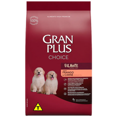 Ração Gran Plus Choice Para Cães Filhotes Sabor Carne E Frango 10kg