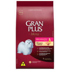 Ração Gran Plus Menu Para Cães Adultos De Porte Mini Sabor Frango E Arroz 15 Kg