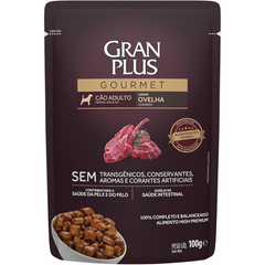 Ração Úmida Granplus Gourmet Sachê Para Cães Adultos Sabor Ovelha 100gr