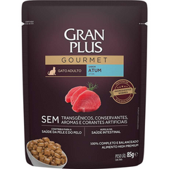 Ração Úmida Granplus Gourmet Sachê Para Gatos Adultos Sabor Atum 85grr