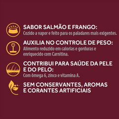 Ração Úmida Granplus Gourmet Sachê Para Gatos Castrados Sabor Salmão & Frango 85grr