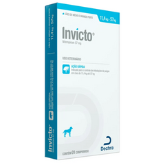 Antipulgas Invicto Cães E Gatos Até 11,4 Kg Dechra 1 Comprimido