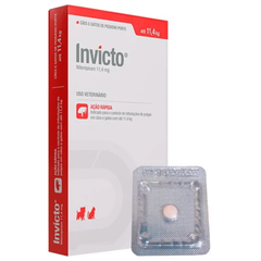 Antipulgas Invicto Cães E Gatos Até 11,4kg Com 1 Comprimido