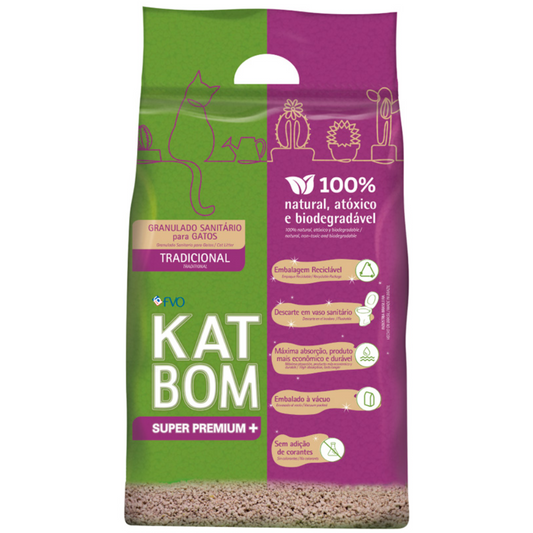 Granulado Higiênico Kat Bom Tradicional Para Gatos