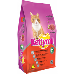 Ração Kettymil Para Gatos Plus Sabor Carne 10,1 Kg