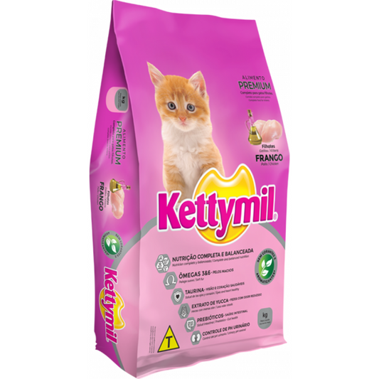 Ração Kettymil Frango Para Gatos Filhotes 10,1kg