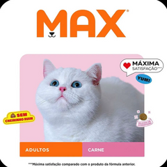 Ração Max Para Gatos Adultos Sabor Carne 10,1 Kg