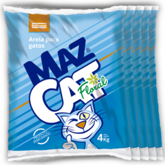 Areia Higiênica Maz Cat Floral Fardo Com 5 Unidades De 4kg
